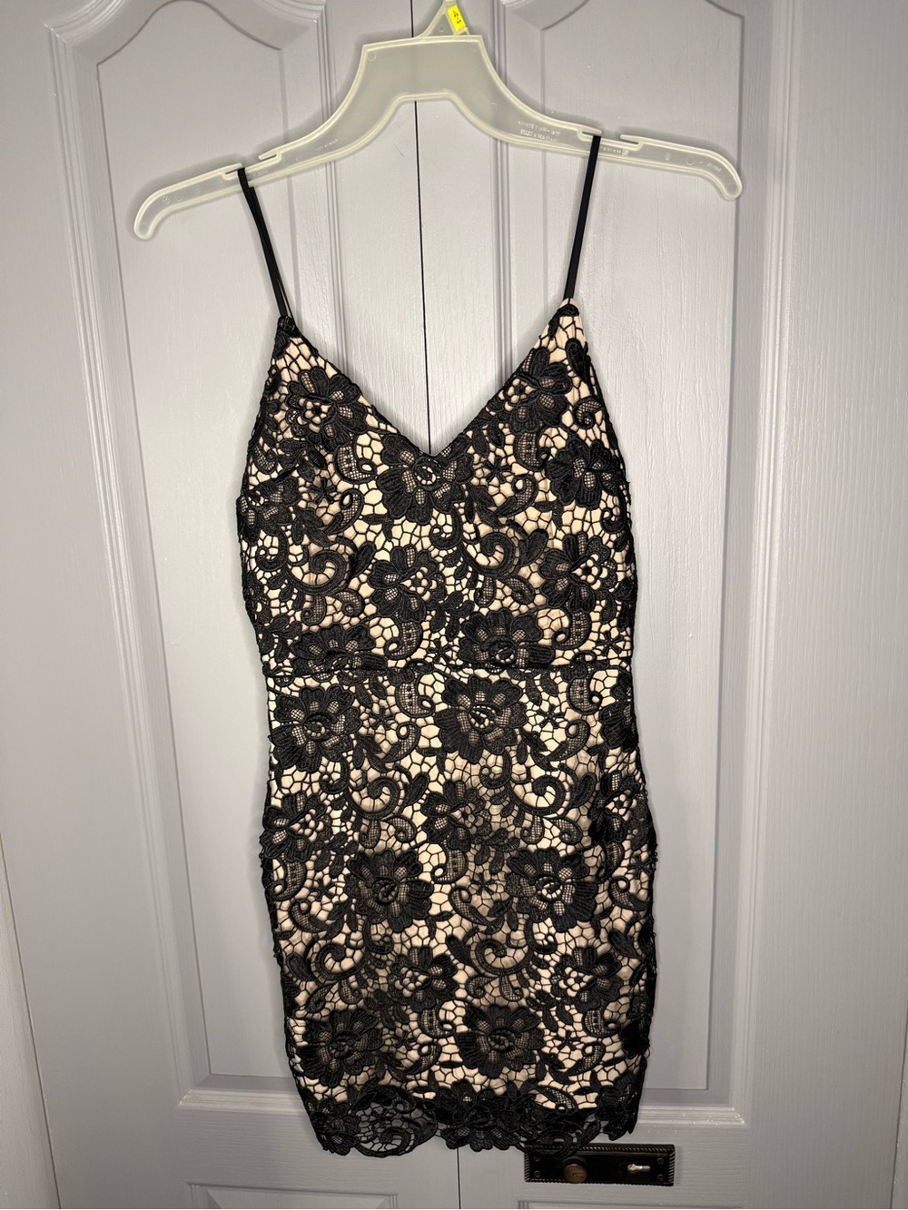 Express Black Lace Mini Dress